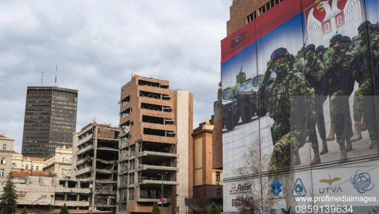 Protest la Belgrad fata de ridicarea unui hotel Trump intr-un edificiu distrus de NATO in 1999. Cum arata proiectul Imagine