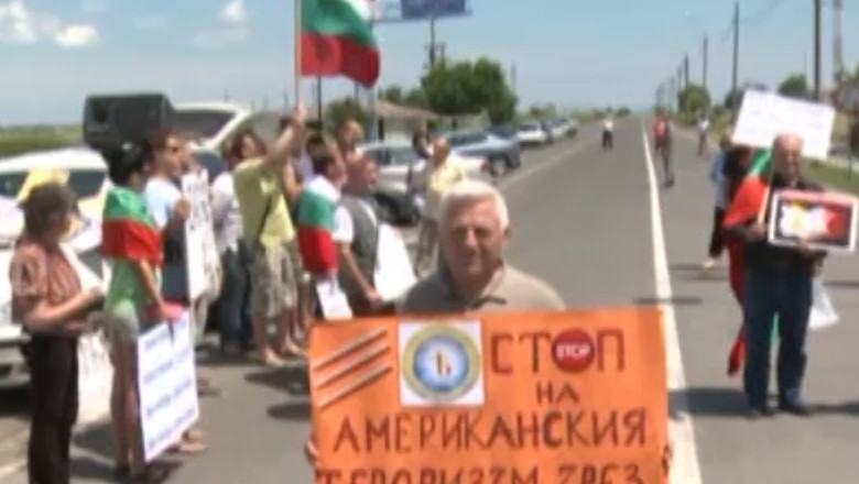 Protest la frontiera pe tema gazelor de sist Imagine