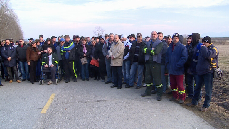 Protest la Uzina R, din Feldioara Imagine