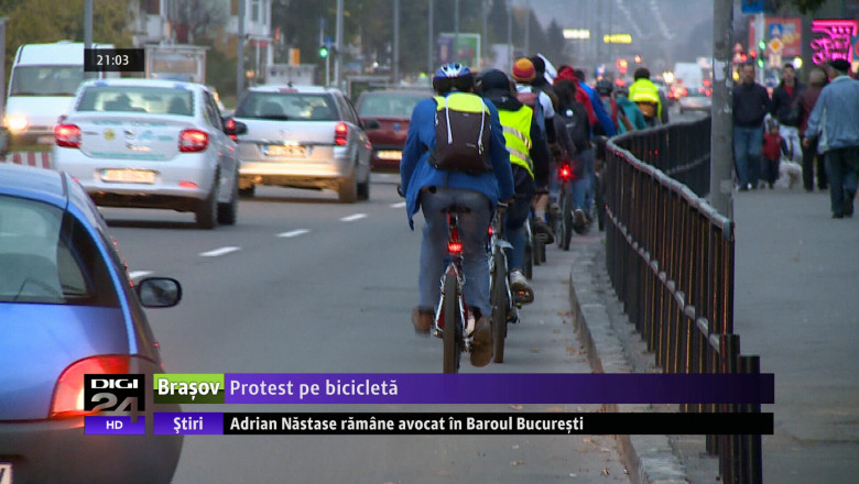 Protest pe bicicleta Imagine