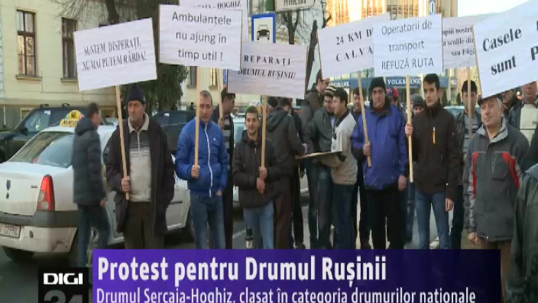 Protest pentru "Drumul Rusinii" Imagine