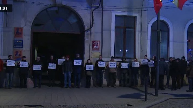 Protest spontan impotriva Guvernului, la Cluj Imagine