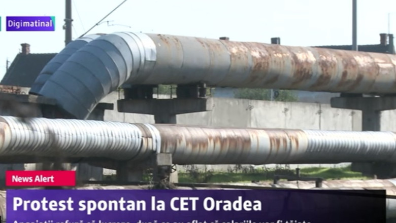 Protest spontan la CET Oradea Imagine