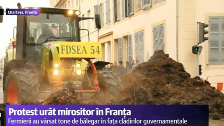 Protest urat mirositor in mai multe orase din Franta Imagine