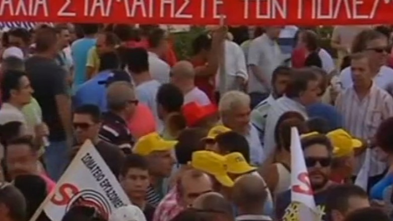 Proteste de amploare la Salonic. Mii de oameni au cerut demisia guvernului si noi alegeri Imagine