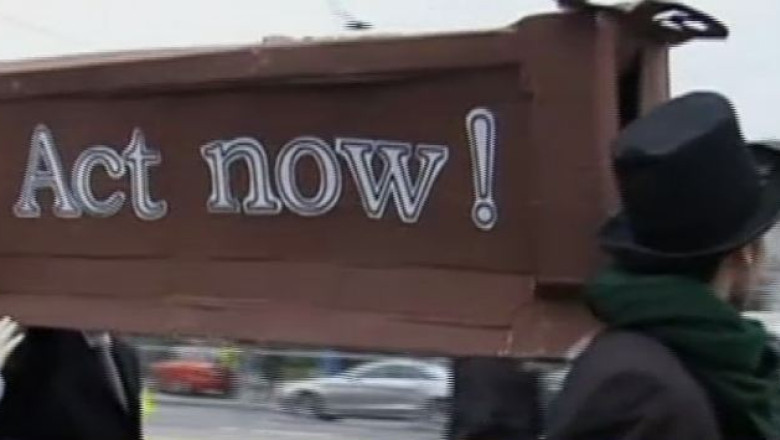 Proteste ecologiste la Varsovia, cu ocazia summitului ONU pentru mediu Imagine