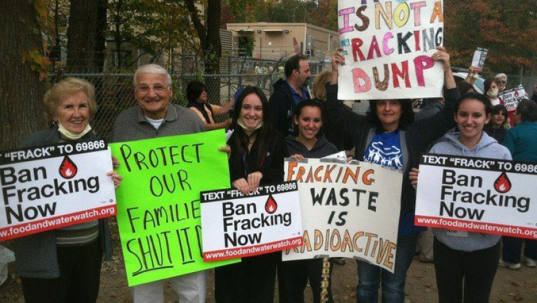 Proteste in 26 de tari fata de gazele de sist Imagine