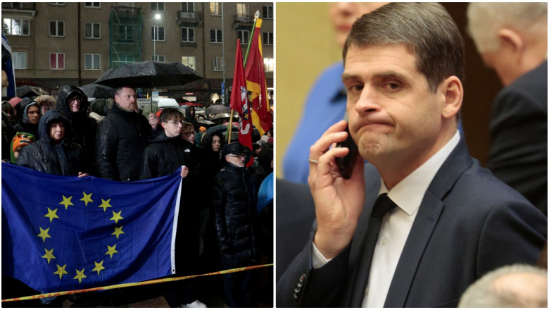 Proteste in Lituania dupa alianta social-democratilor cu un partid condus de un politician judecat pentru antisemitism Imagine