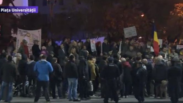 Proteste in Piata Universitatii, ziua a doua Imagine