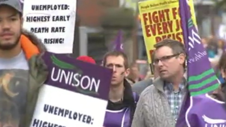 Proteste in Regatul Unit. Britanicii cer salarii mai mari Imagine