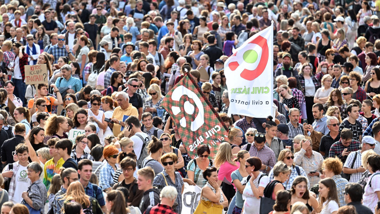 Proteste in Ungaria impotriva salariilor mici din invatamant. „Conditiile de munca ale profesorilor sunt umilitoare” Imagine