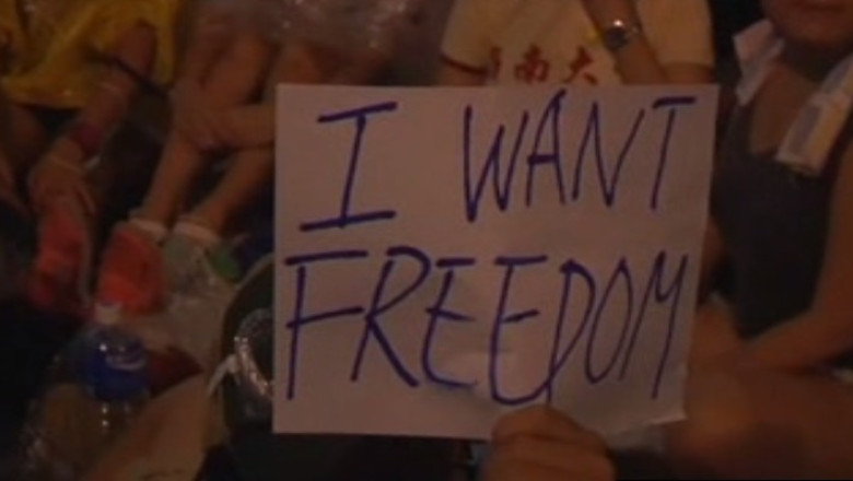 Proteste la Hong Kong. Tinerii cer un regim democratic pentru fosta colonie britanica Imagine