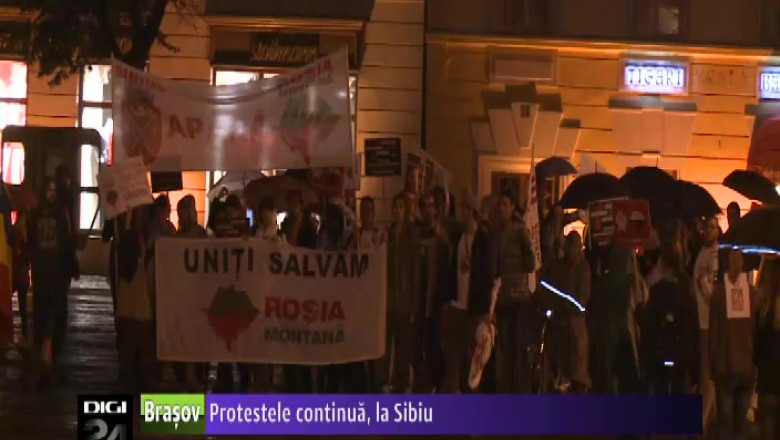 Protestele continua, la Sibiu Imagine
