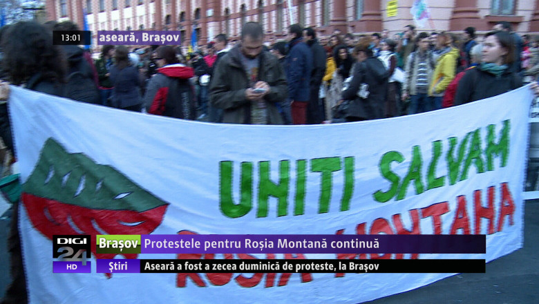 Protestele pentru Rosia Montana continua Imagine