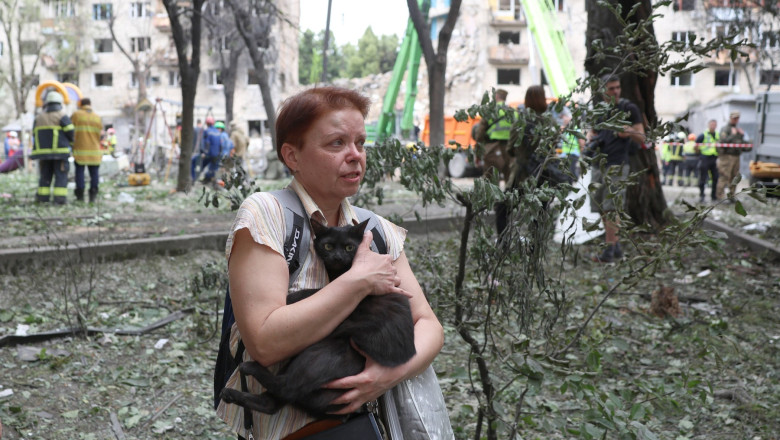 „Pur si simplu terorism”. Atacul masiv cu rachete si drone care a lovit Kievul a lasat in urma 23 de morti si cel putin 134 de raniti Imagine