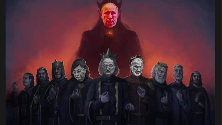 „Putin Sauron”. Cum explica Peskov „inelele puterii” primite de prietenii dictatori la summitul CSI Imagine