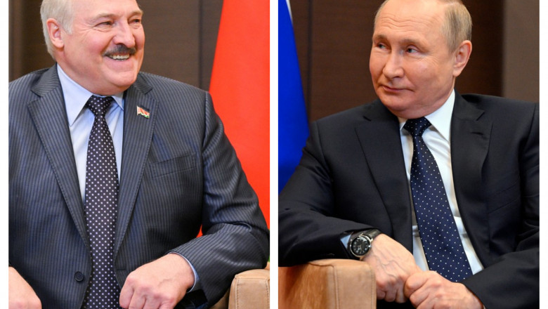 Putin si Lukasenko glumesc pe tema sanctiunilor Occidentale si a haosului economic de dupa invazia Ucrainei: „Le datoram multumiri” Imagine