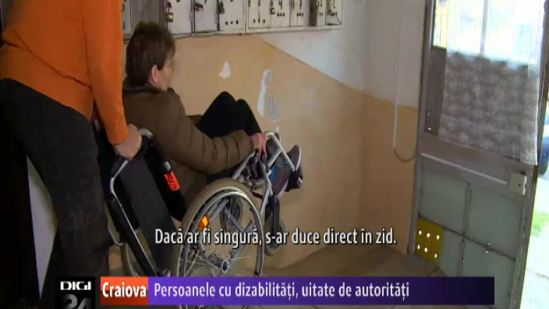 Putine rampe de acces pentru persoanele cu dizabilitati din Craiova Imagine