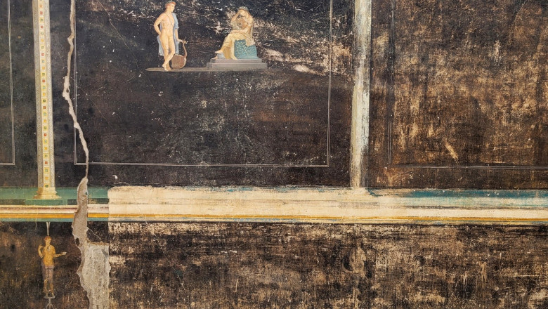 "Camera neagra" a fost gasita in Pompei. Imagini din incaperea descrisa ca fiind cea mai uimitoare descoperire facuta vreodata Imagine