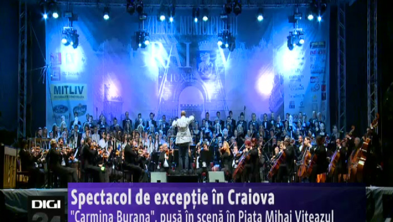 "Carmina Burana", pusa in scena in Piata Mihai Viteazul   Imagine