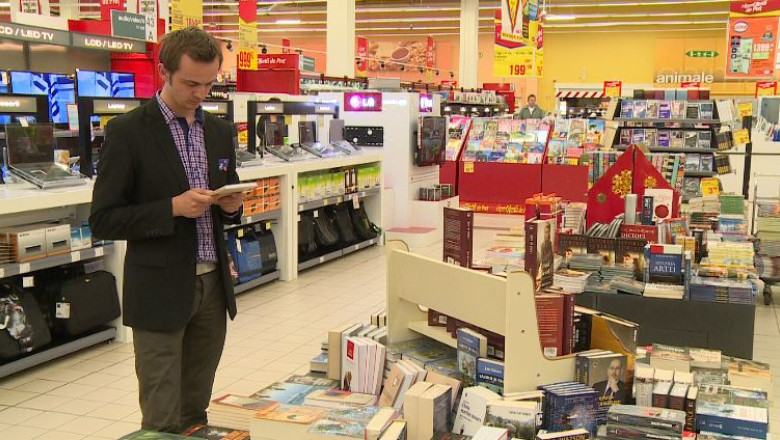 "Cartile pe fata" in supermarket Imagine