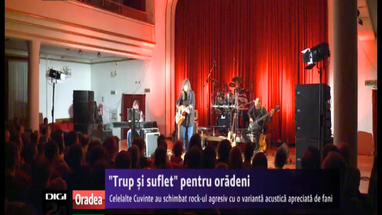 "Celelalte cuvinte" au fost "Trup si suflet" pentru fani, pe scena Filarmonicii din Oradea Imagine