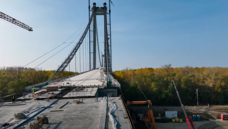 "Doar o minune" ar putea face ca podul de la Braila sa fie gata la timp. Ce se intampla pe santierul Golden-Gate-ului peste Dunare Imagine