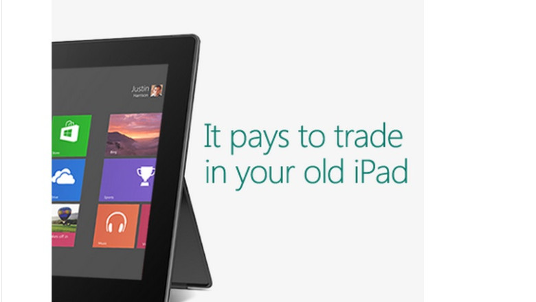 „Rabla” pentru tablete. Microsoft ofera 200 de dolari americanilor care renunta la iPad Imagine