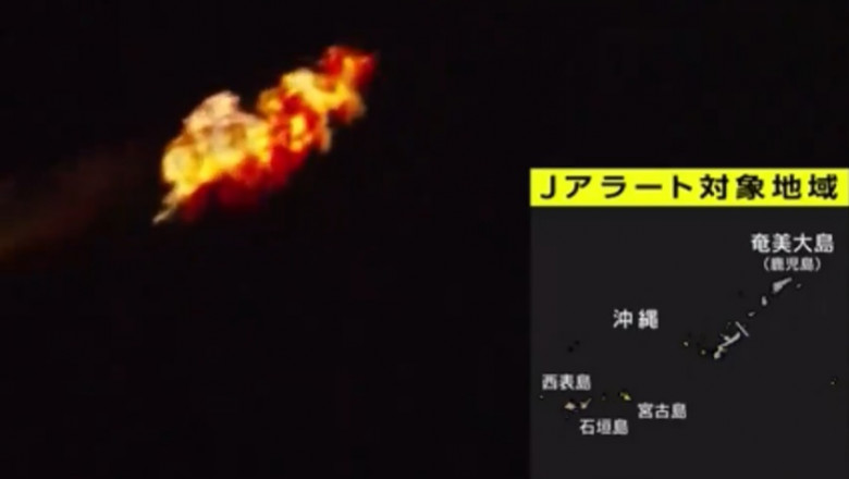 Racheta cu satelitul spion nord-coreean a explodat. Phenianul anunta esecul imediat dupa ce a transmis Japoniei ca o va lansa Imagine