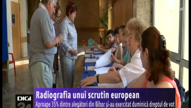 Radiografia unui scrutin european. Aproape 35% dintre alegatori din Bihor au votat duminica Imagine