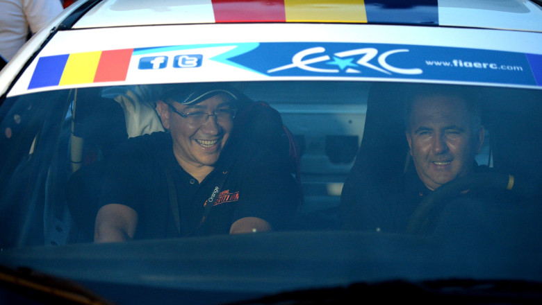 RALIUL SIBIULUI. Masina lui Victor Ponta a ajuns in service din cauza unei probleme tehnice Imagine