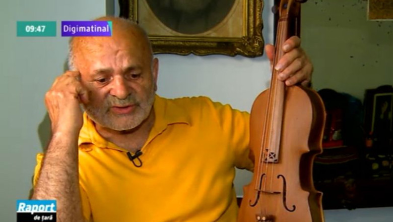 RAPORT DE TARA. Viorile lui Grigoris Pashalov, lutierul din Bacau, isi asteapta cumparatorii Imagine
