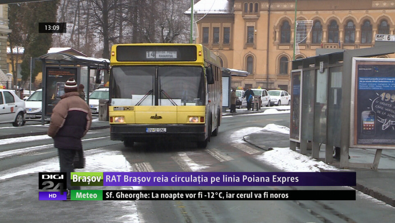 RAT Brasov reia circulatia pe linia Poiana Expres Imagine