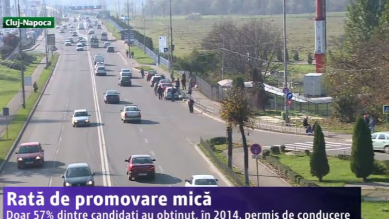 Rata de promovare mica. Doar 57% dintre candidati au obtinut, in 2014, permis de conducere Imagine