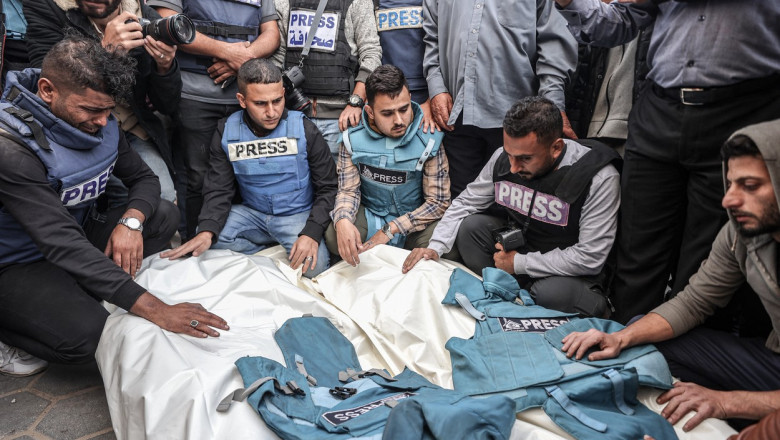 Razboiul dintre Israel si Hamas este cel mai mortal conflict pentru jurnalisti, de pana acum Imagine