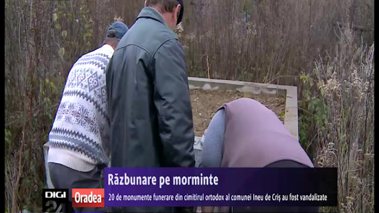 Razbunare pe morminte. 20 de cruci din cimitirul din Ineu de Cris au fost vandalizate Imagine