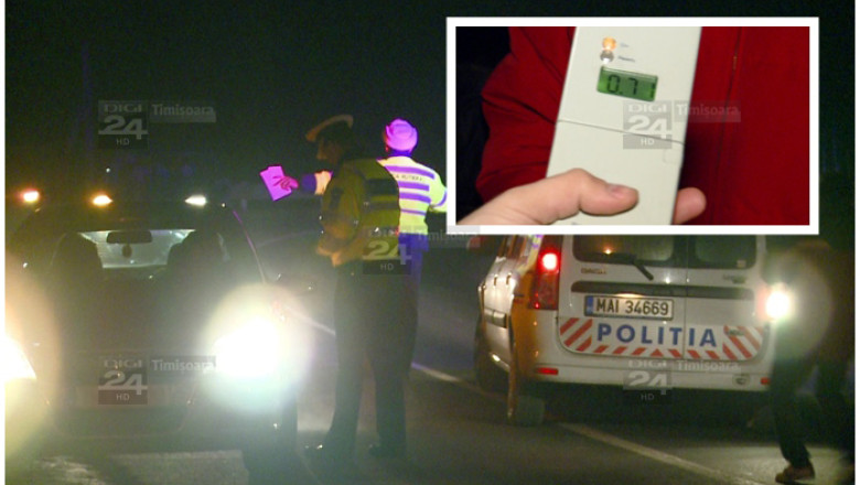Razie de amploare a Politiei Rutiere din Timis. Zeci de soferi surprinsi bauti si fara permis Imagine