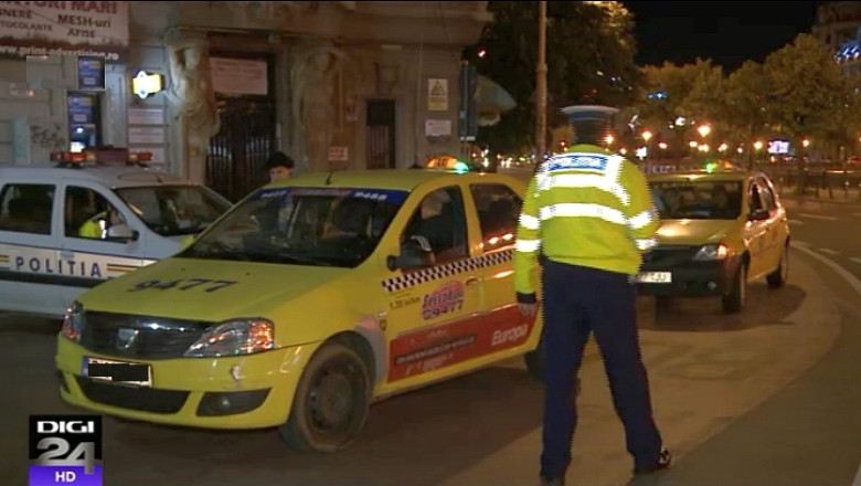 Razie de amploare printre taximetristii din Bucuresti. Un sofer este acuzat de talharie Imagine