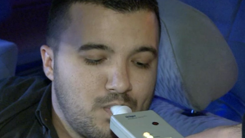 Razie nocturna a politistilor de la Rutiera. Un singur sofer a fost gasit baut Imagine