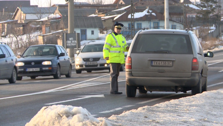 Razie rutiera pe E583. Sute de soferi au fost amendati Imagine