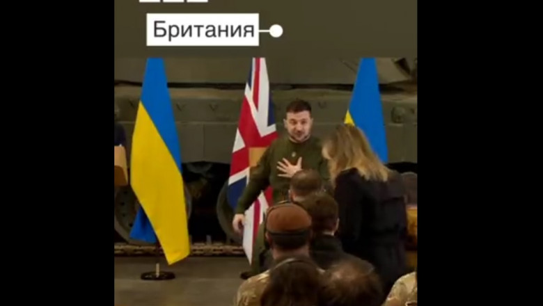 Reactia lui Zelenski cand o jurnalista BBC l-a intrebat daca il poate imbratisa. Momentul a ajuns viral Imagine