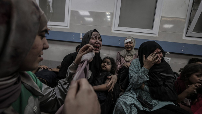 Reactii internationale dupa atacul asupra spitalului din Gaza, soldat cu sute de morti Imagine