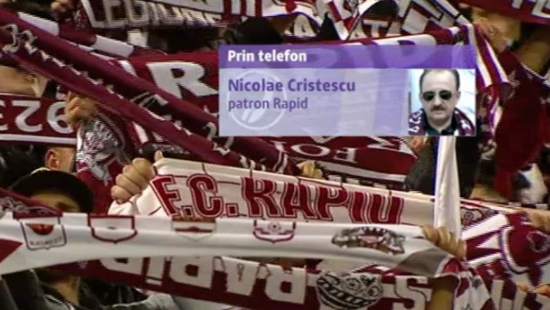 Reactii la retrogradarea Rapidului in Liga a II-a. Suporterii protesteaza la stadion Imagine