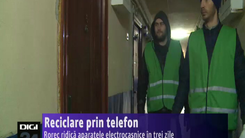 Reciclare prin telefon. Rorec ridica aparatele electrocasnice, in trei zile Imagine