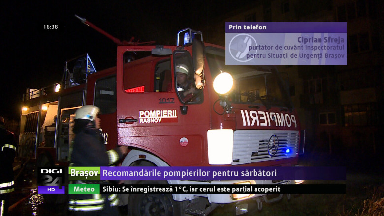 Recomandarile pompierilor pentru sarbatori Imagine