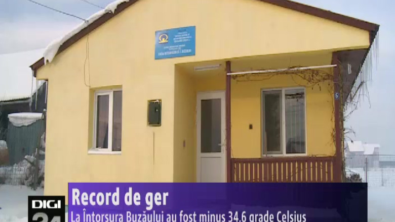 Record de ger. La Intorsura Buzaului au fost minus 34,6 grade Celsius Imagine