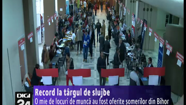 Record la targul de slujbe din Oradea. O mie de locuri de munca au fost oferite somerilor din Bihor Imagine