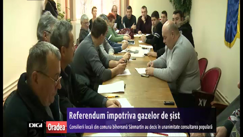 Referendum impotriva gazelor de sist. Consultarea populara a fost decisa in unanimitate de consilierii locali din comuna bihoreana Sanmartin Imagine