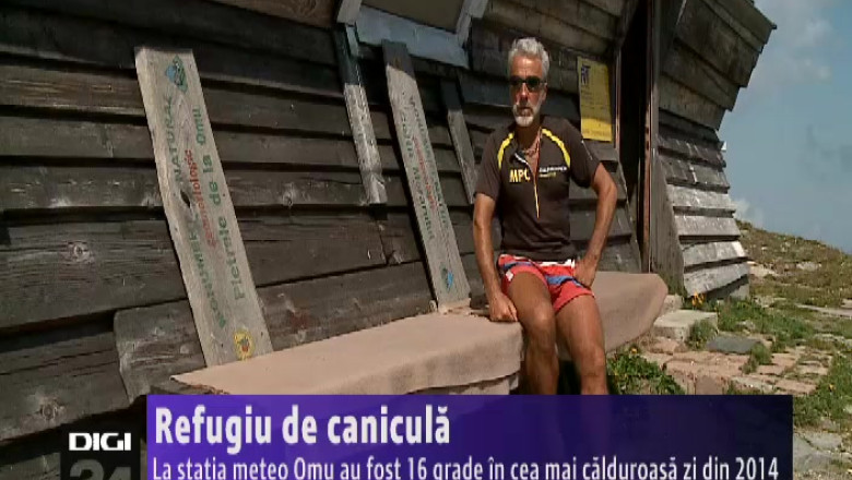 Refugiu de canicula. La statia meteo Omu au fost 16 grade in cea mai calduroasa zi din an Imagine