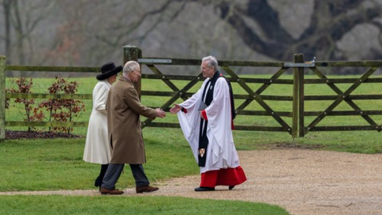 Regele Charles va merge la slujba de Paste la capela de la Castelul Windsor. Kate, William si copiii lor nu vor fi prezenti Imagine
